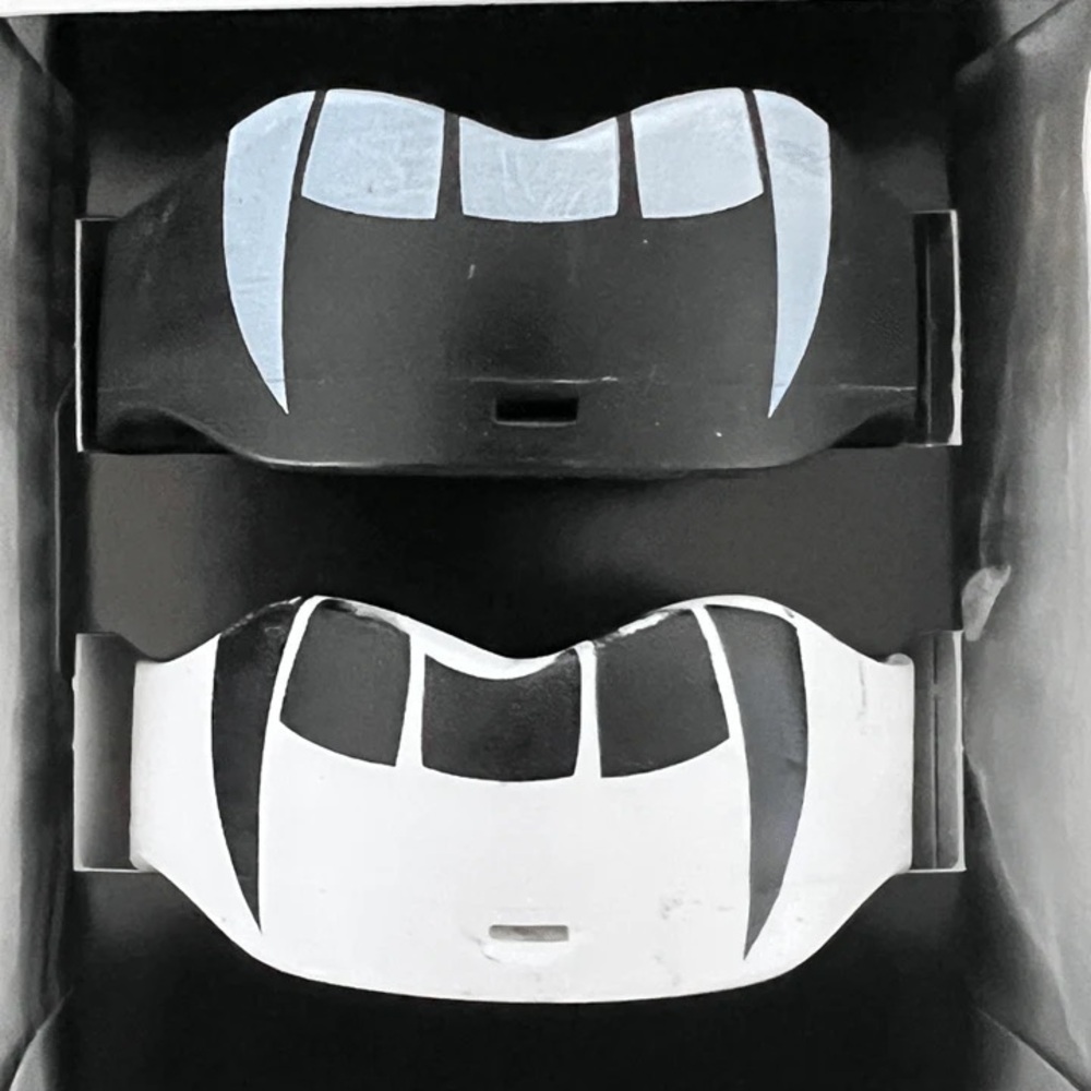 NIB Black and White Fang Mouthguard - 2 pack